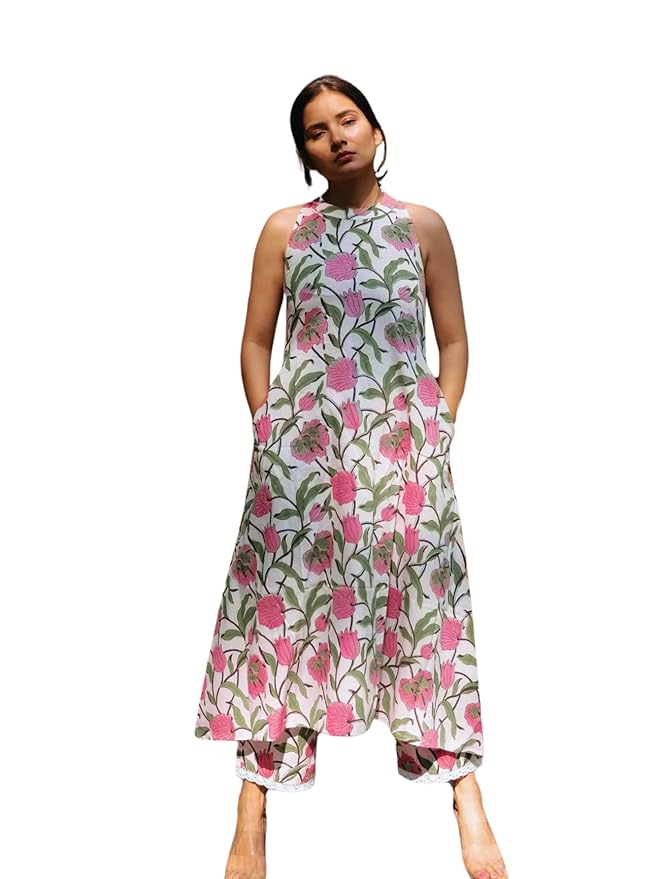 Women A-Line Regular Fit Kurta Set