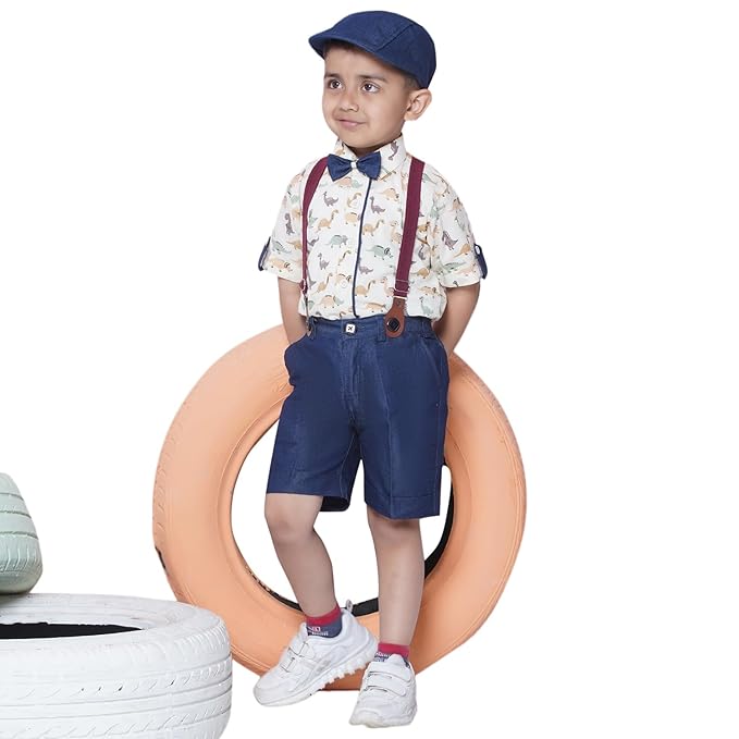 Kids Cotton Half Sleeve Shirt and Shorts