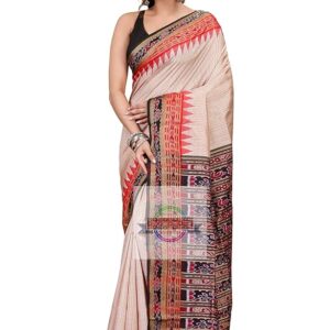 Women's Pure Silk Bomkai Saree With Blouse Piece silk